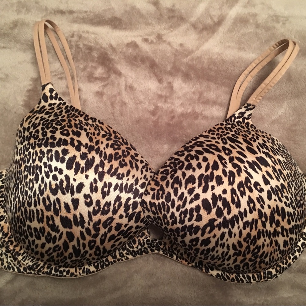 VICTORIAS SECRET 34DD LEOPARD VERY SEXY PUSHUP BRA